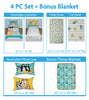 Bluey Toddler 5Pc Bedding Set with Bonus Blanket - Blue