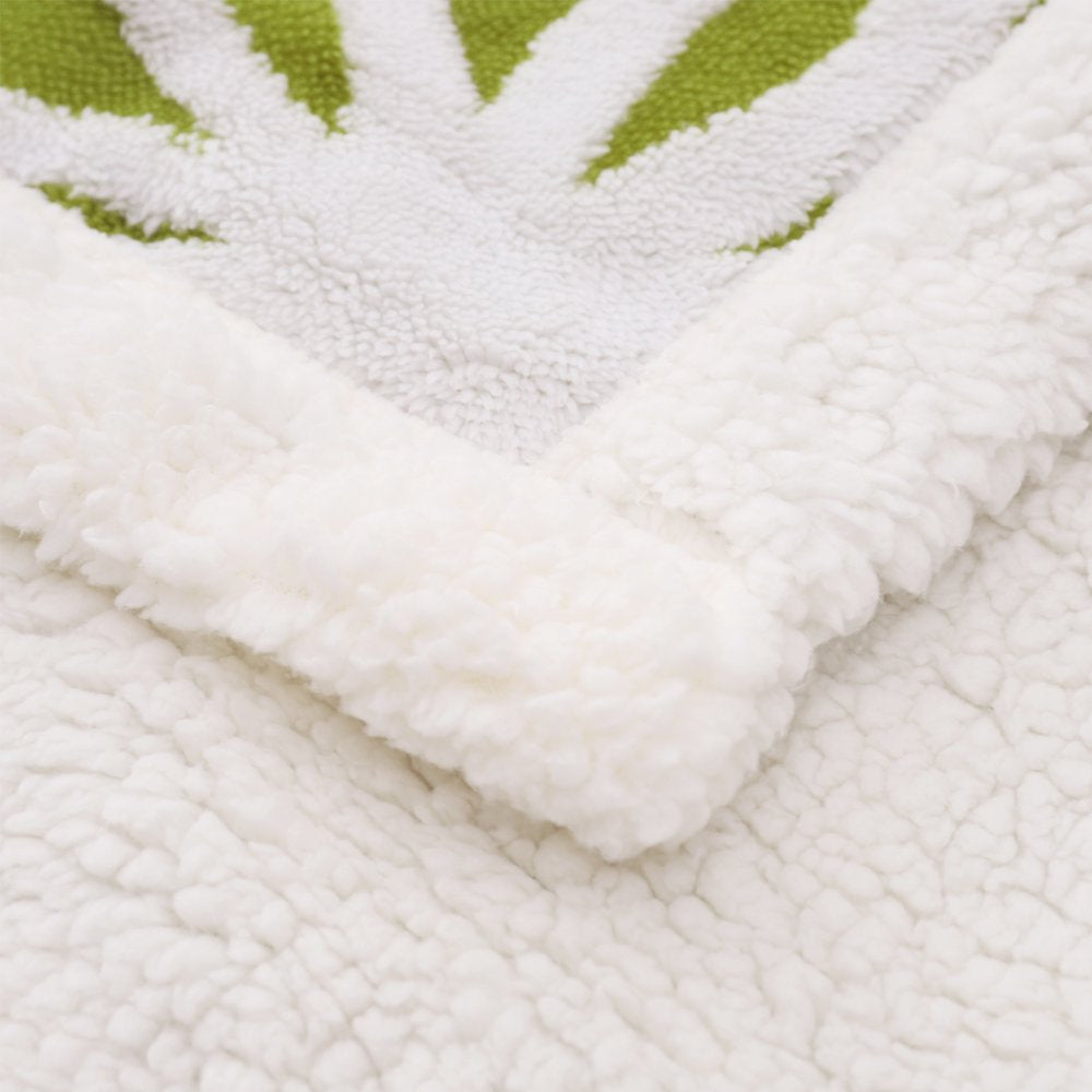 LOMAO Sherpa Fleece Blanket Fuzzy Soft Throw Blanket Dual Sided Blanket for Couch Sofa Bed (Fruit Green,71"X80")