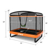 Gymax 6FT Recreational Kids Trampoline W/Swing Safety Enclosure Indoor/Outdoor Orange