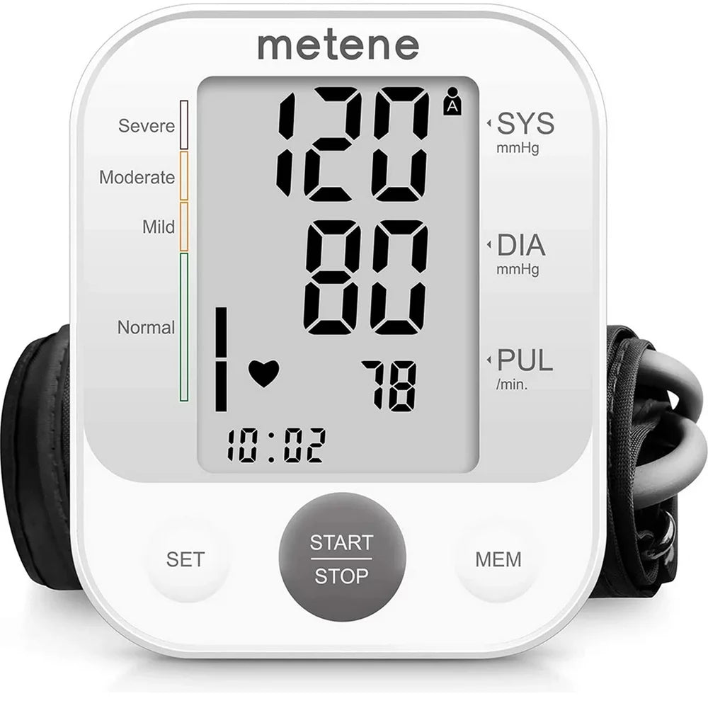 Metene Upper Arm Blood Pressure Monitor, Automatic Blood Pressure Machine Kit for Home Use, B15