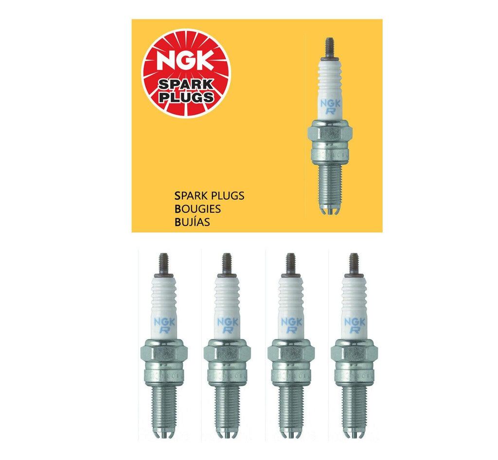 NGK Standard Spark Plug Set 4PCS 1988-2017 for Kawasaki Suzuki Yamaha 4548 CR9EK