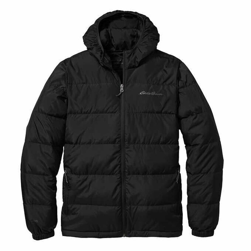 Eddie Bauer Men’S Hooded down Jacket, BLUE - BLACK - GRAY COLOR, FASH SHIPPING !