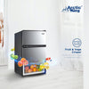 Arctic King 3.2 Cu Ft Two Door Mini Fridge with Freezer, Stainless Steel, E-Star, ARM32D5ASL