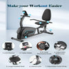 Maxkare Exercise Bike Indoor Recumbent Exercise Bike Stationary with Adjustable Seat and Resistance Pulse Seat Height Adjustment