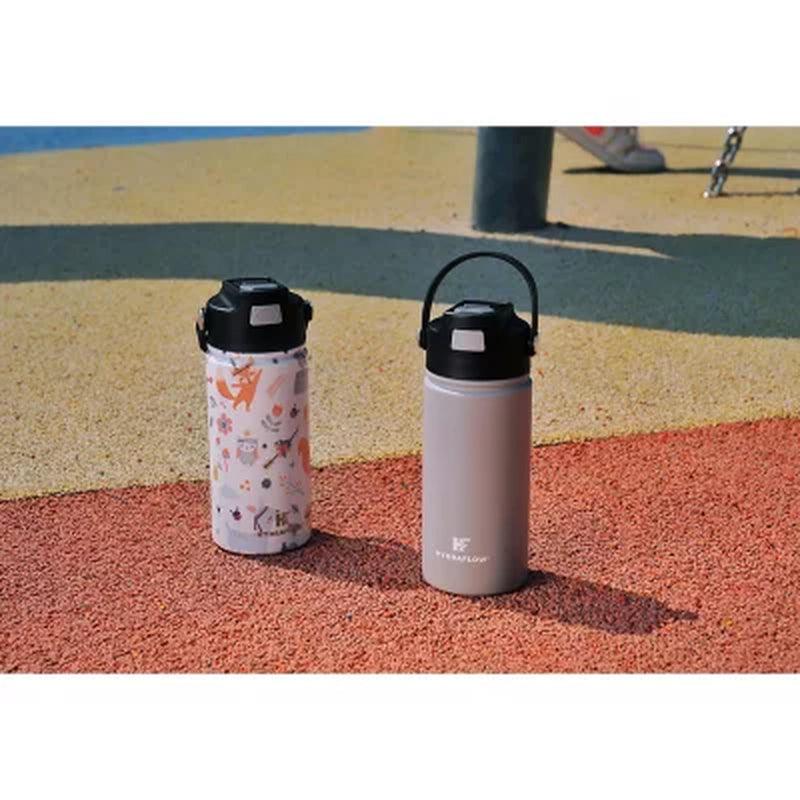 Hydraflow Kids Hybrid 14-oz Stainless Steel Insulated Bottles, 2 Pack  (Assorted Colors)