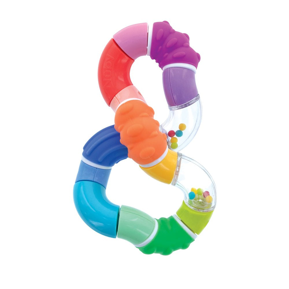 Nuby Twista Teether Toy for Babies, Multicolor Design