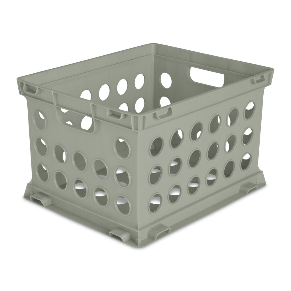 Sterilite File Crate Plastic, Green River