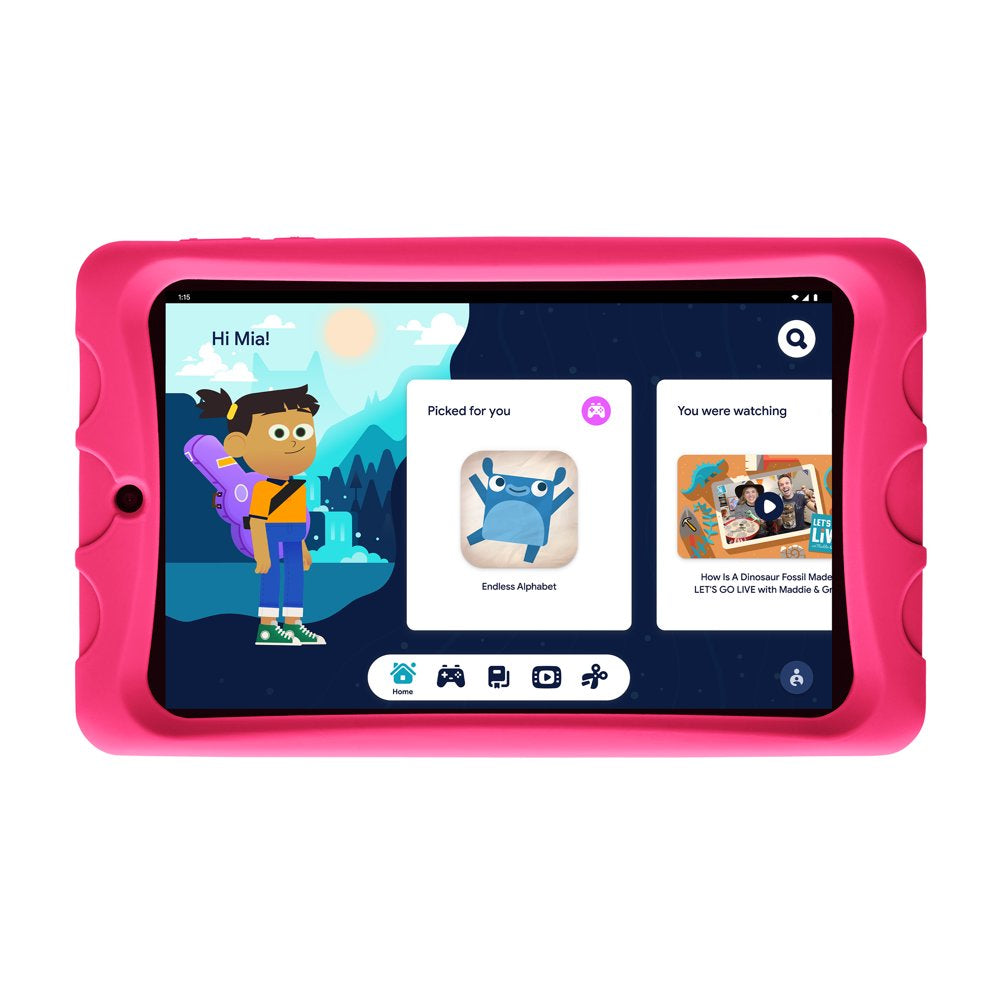 Onn. 8" Kids Tablet, 32GB (2021 Model) - Pink