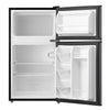 Arctic King 3.2 Cu Ft Two Door Mini Fridge with Freezer, Stainless Steel, E-Star, ARM32D5ASL