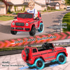 TOKTOO 24V 4WD Licensed Mercedes-Benz G63, Battery Powered Ride on Car with Remote, LED Light, Music Player-Red