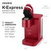 Keurig K-Express Essentials Single-Serve K-Cup Pod Coffee Maker, Red