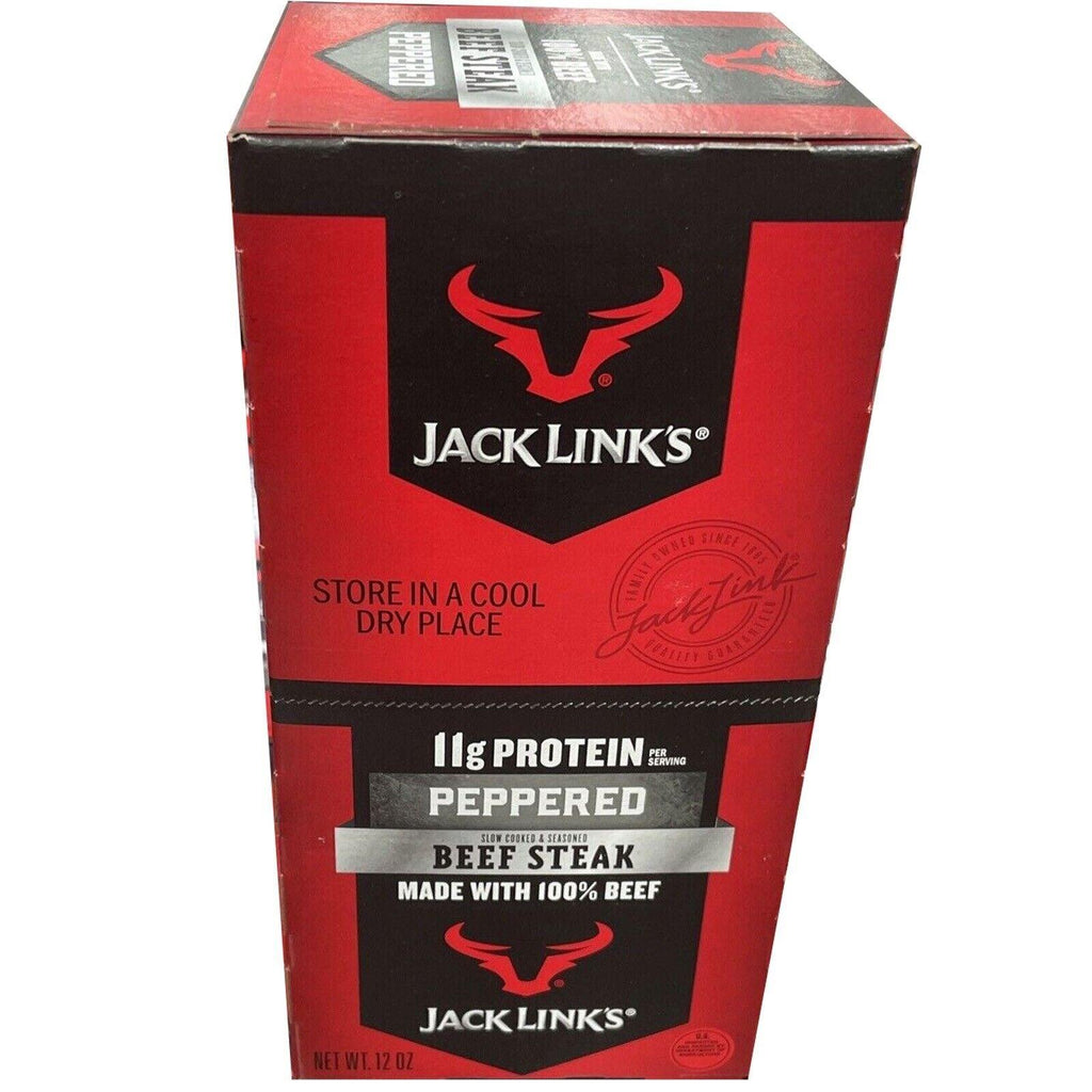 2 Packs Jack Link'S Premium Cuts Beef Steak, Peppered, 1-Ounce (Pack of 12)