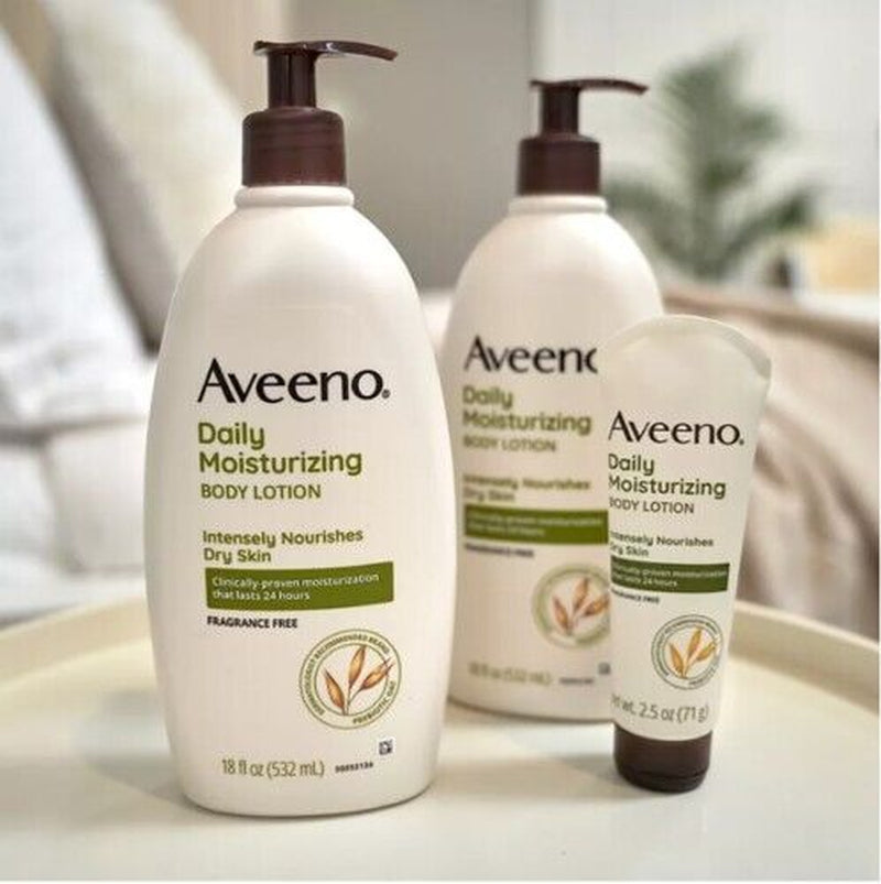 Aveeno Daily Moisturizing Lotion (18 Fl. Oz., 2 Pk. with 2.5 Oz. Tube)