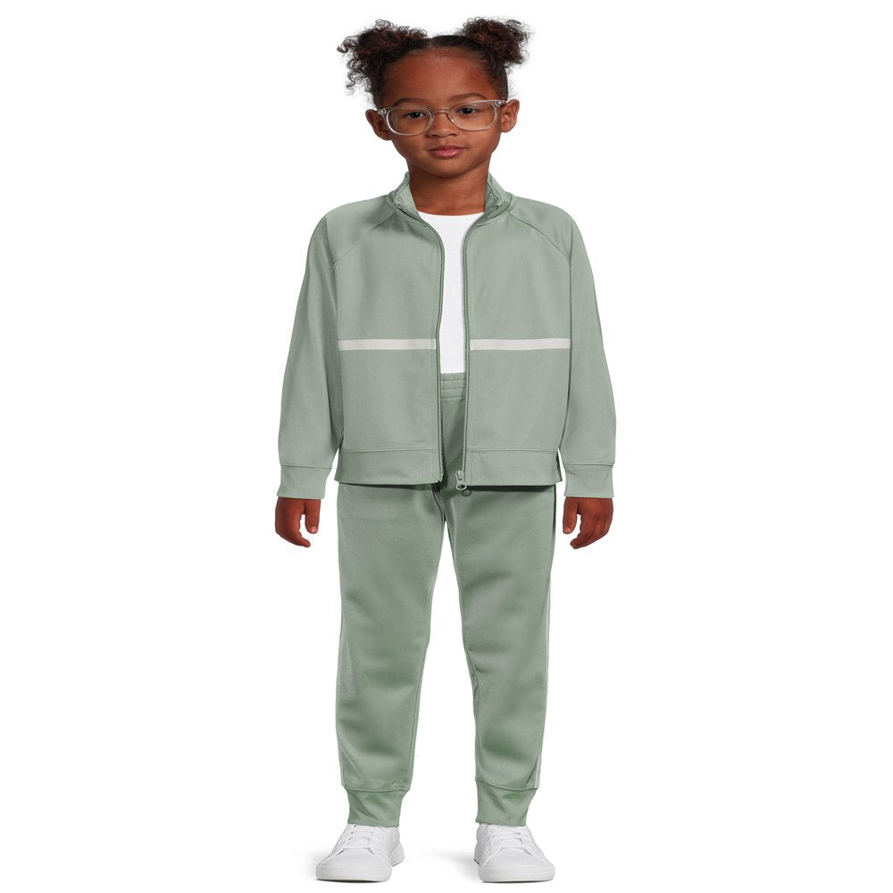 Athletic Works Girls Fleece Tracksuit, 2-Piece, Sizes 4-18 & Plus