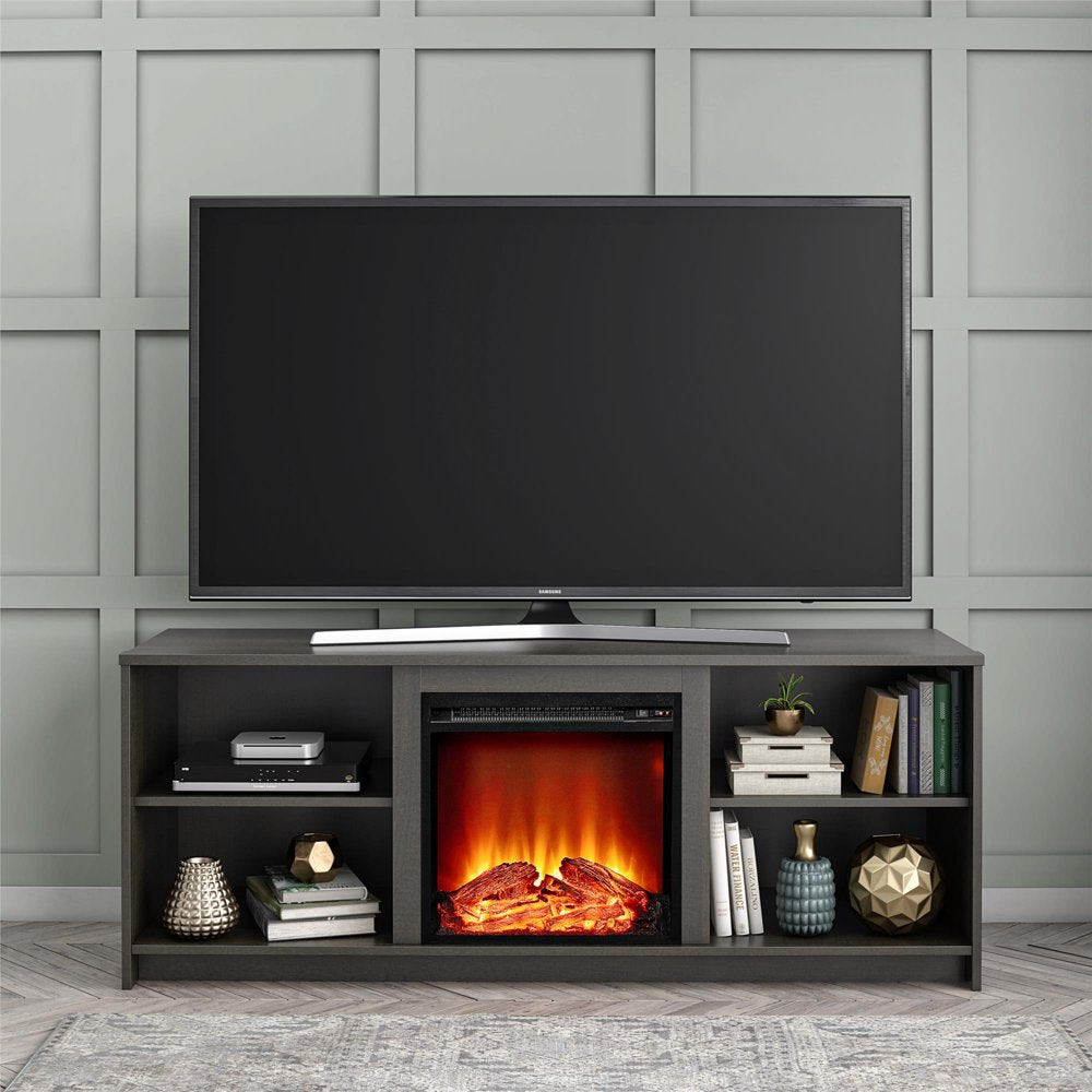 Mainstays Fireplace TV Stand for Tvs up to 65", Espresso