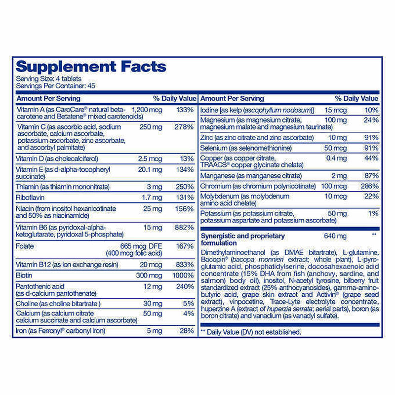 FOCUS Factor Nutrition for the Brain Dietary Supplement, 180 Tablets Exp:07/2025