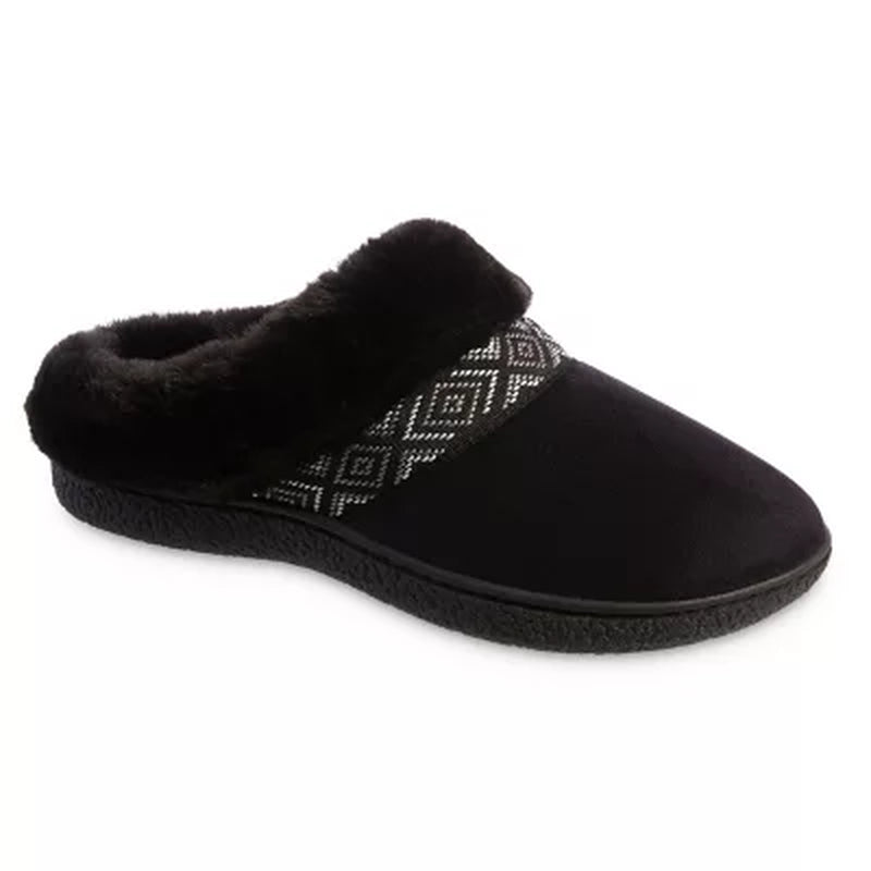 Isotoner Ladies Memory Foam Hoodback Comfort Slippers