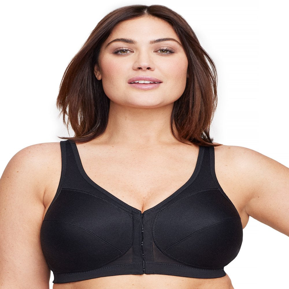 Glamorise Full Figure plus Size Magiclift Front-Closure Posture Back Bra Wirefree #1265