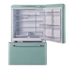 Unique Classic Retro 30" Frost Free 17.7 Cu/Ft Freestanding Bottom Freezer Refrigerator, ENERGY STAR Certified