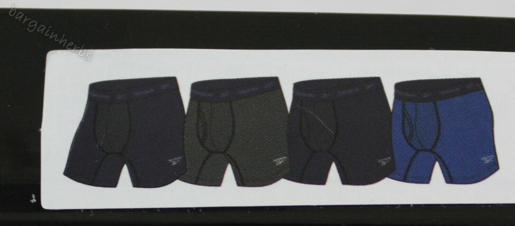 4 Pack Reebok Men'S Stretch Performance Boxer Briefs Free Shipping Size: S-2XL