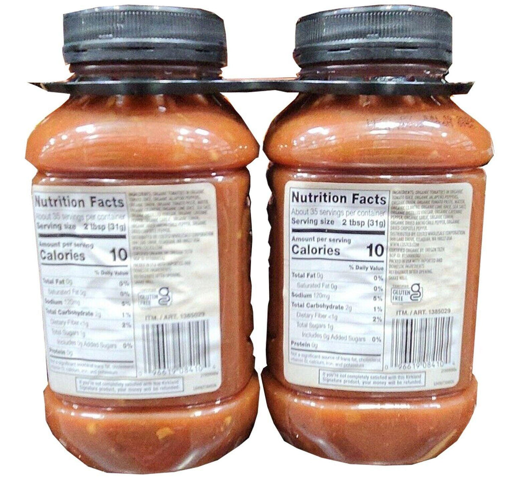 Kirkland Signature Organic Salsa Medium 2/38 OZ