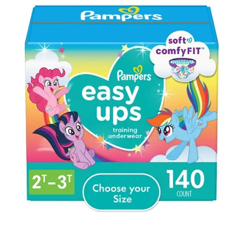 Pampers Easy Ups Training Pants Underwear for Girls (Sizes: 2T-5T)