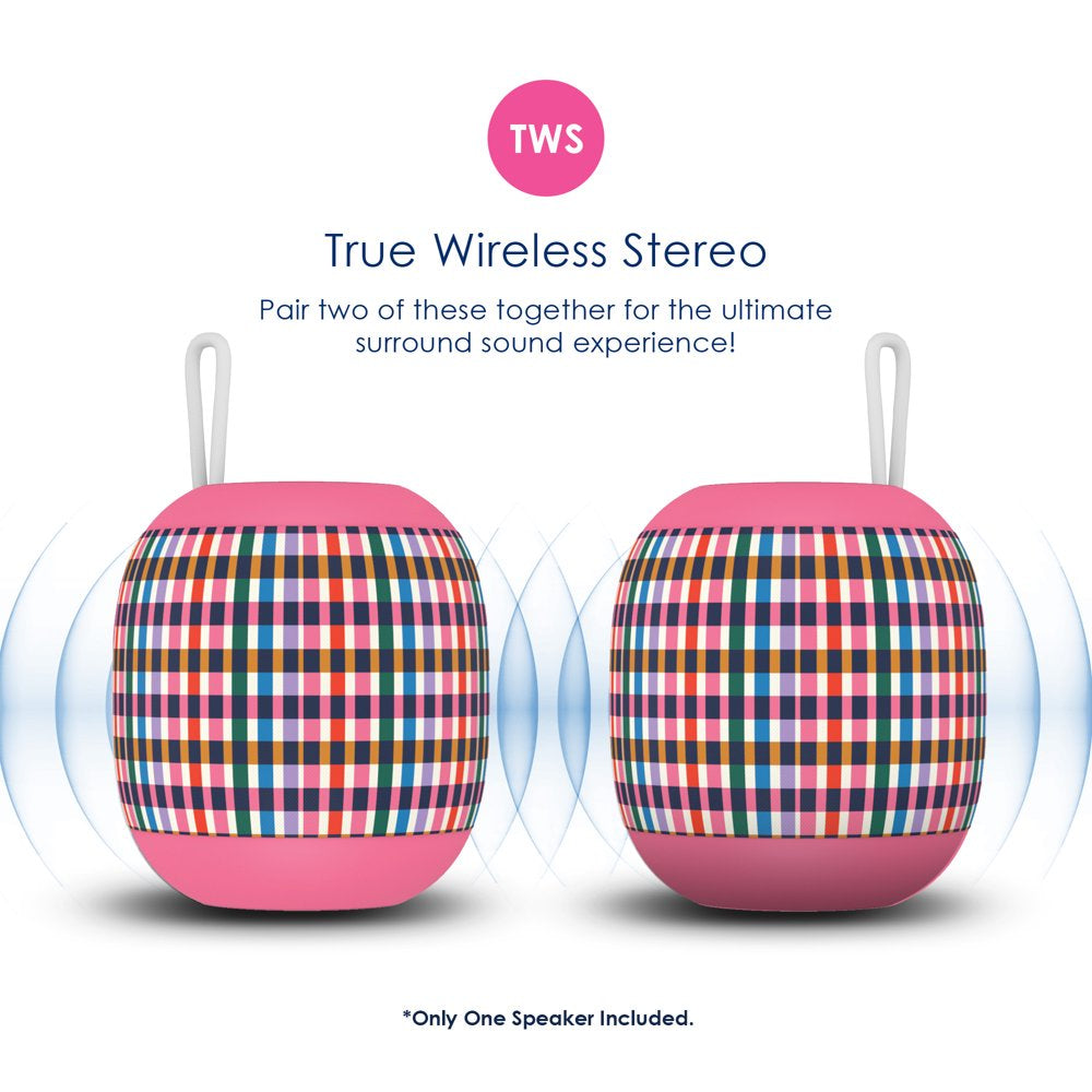 Packed Party 'Mad for Plaid' Bluetooth Wireless Portable Speaker