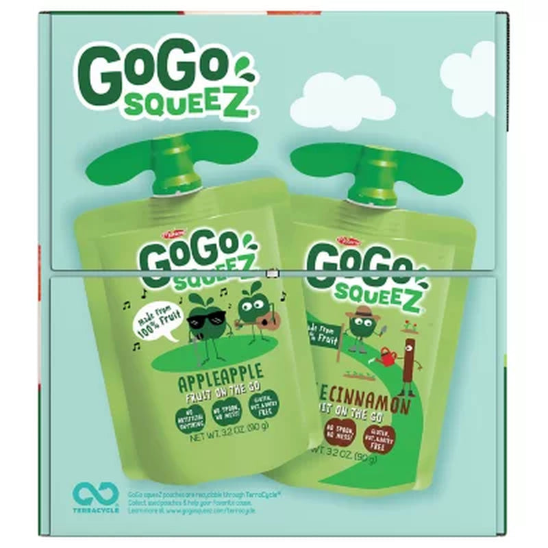 Gogo Squeez Applesauce, Apple, Cinnamon, Strawberry and GIMME Five (3.2 Oz., 32 Ct.)