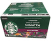 Starbucks Sumatra Coffee Pods, Dark Roast - 72 Count