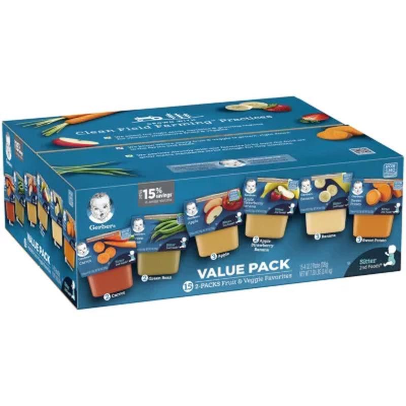 Gerber 2Nd Foods Fruit & Veggie Value Pack (4 Oz., 30 Ct.)