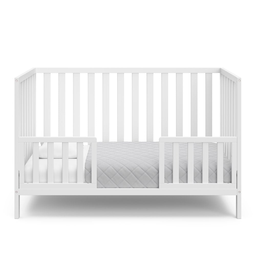 Storkcraft Sunset 4 in 1 Convertible Baby Crib, White