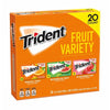 Trident Sugar-Free Gum Fruit Variety Pack 20 Count - GUARANTEED FRESH PRODUCT !