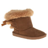 Josmo Toddler & Big Girls Faux Shearling Bow Boots