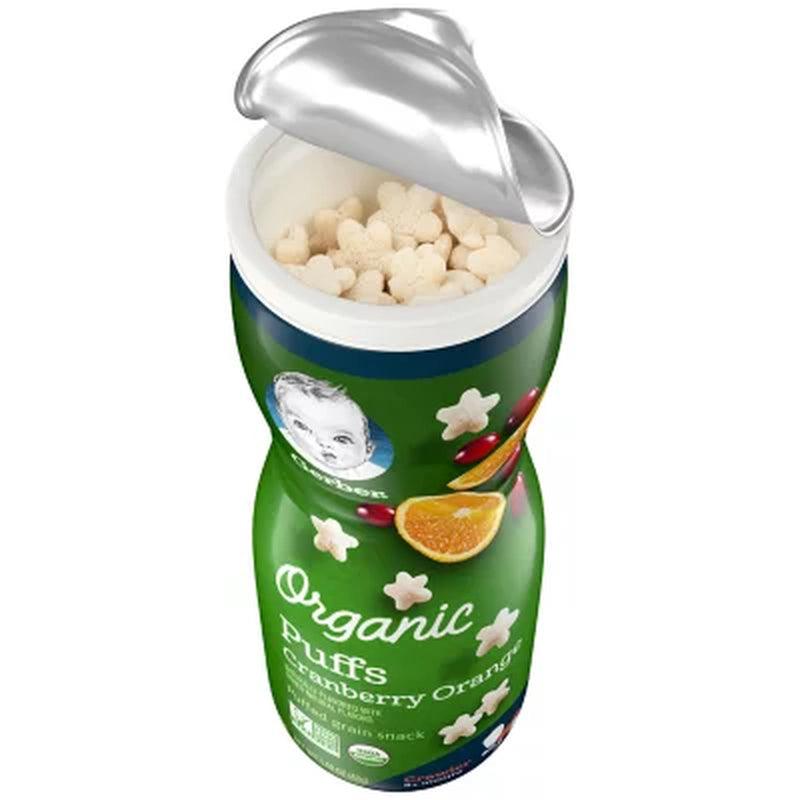 Gerber Organic Puffs, Variety Pack (1.48 Oz., 6 Pk.)