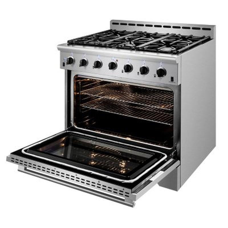 NXR 36 In. Professional Style 5.5 Cu. Ft. Freestanding Gas Range