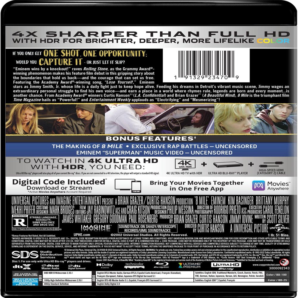 8 Mile (4K Ultra HD + Blu-Ray + Digital Copy)