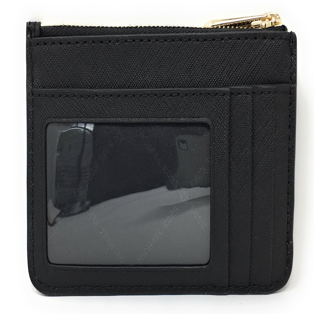 Michael Kors Jet Set Travel Small Top Zip Leather Coin Pouch / Wallet - Black