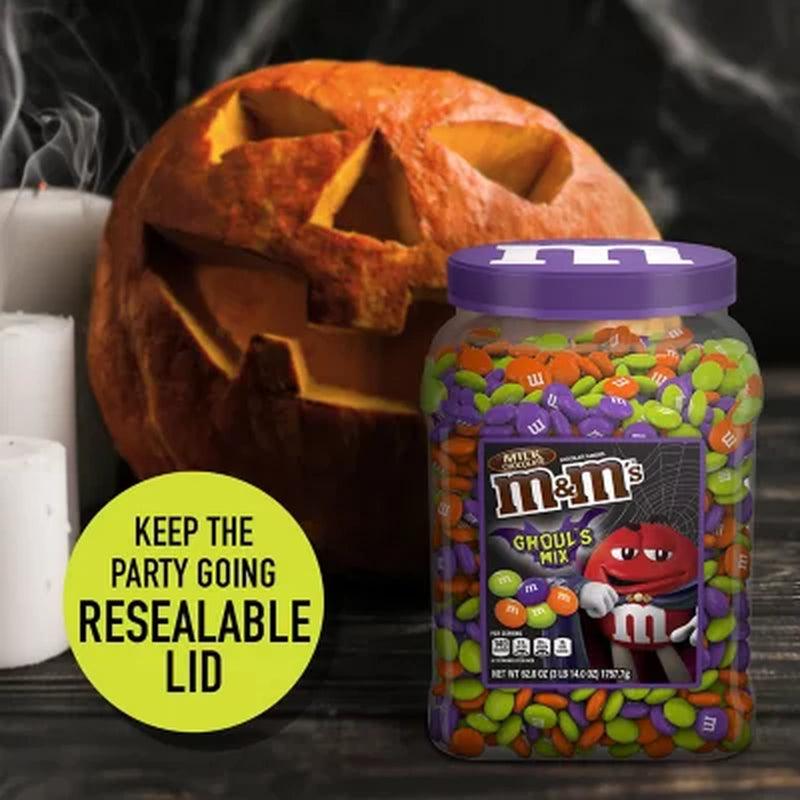 M&M'S Milk Chocolate Ghoul'S Mix Bulk Halloween Candy Resealable Jar (62 Oz.)