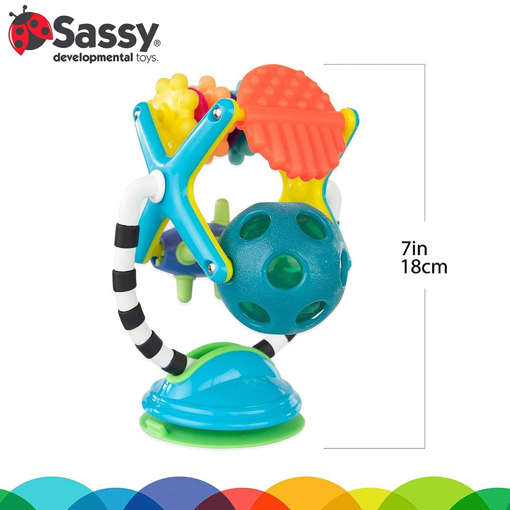 Sassy Teethe & Twirl Sensation Station 2-In-1 Infant & Toddler Highchair Toy, Ages 6 Months+