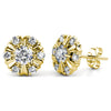 Cate & Chloe Millie 18K Yellow Gold Plated Earrings with Crystals | Stud Earrings for Women, Girls, Jewelry Gift for Her