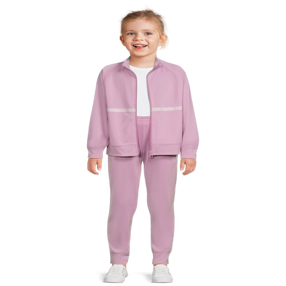 Athletic Works Girls Fleece Tracksuit, 2-Piece, Sizes 4-18 & Plus