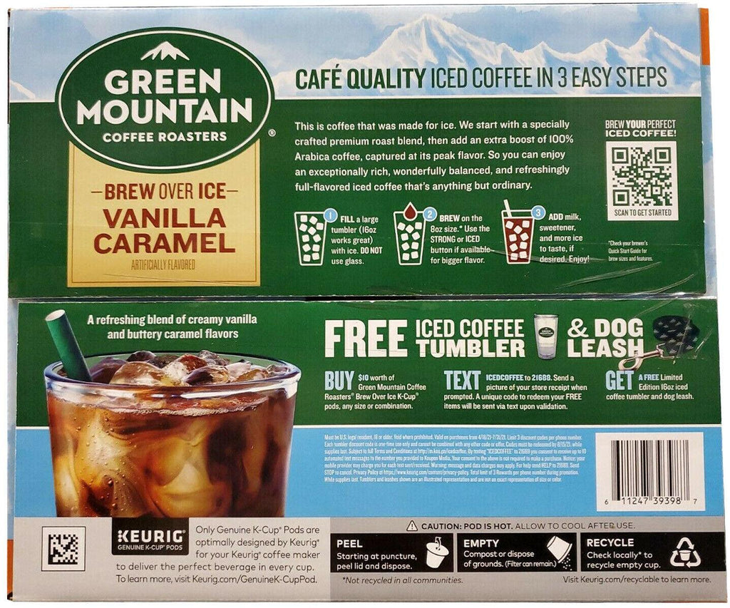 🔥 Green Mountain Vanilla Caranel Ice 50 Ct 🔥