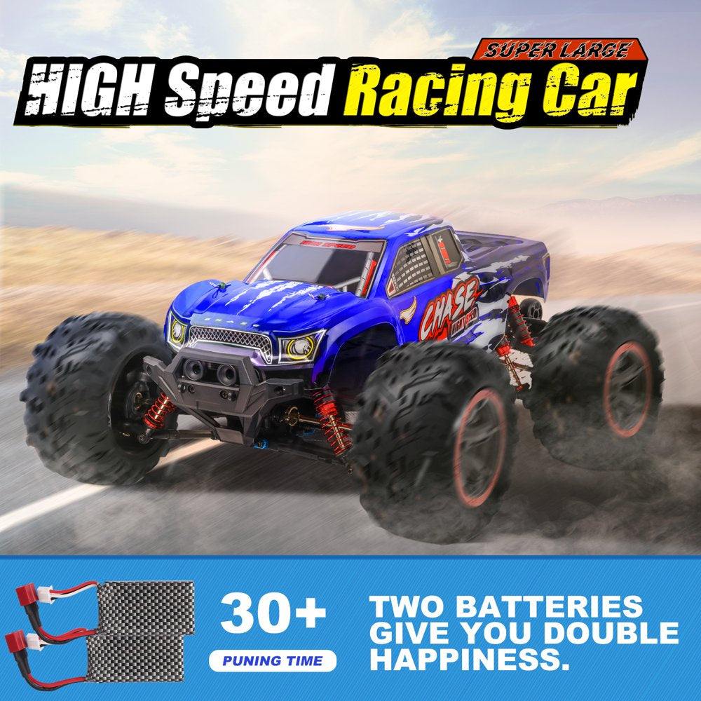 Hot Bee Remote Control Car High Speed RC Cars, 1:10 Scale 46KM/H 4WD off Road Monster Trucks,Gift for Boys Adults