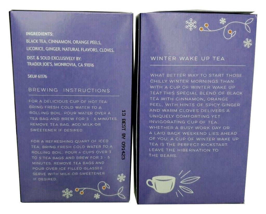 (2-Pck.) 🎄 Trader Joe’S Winter Wake up Tea 20 Tea Bag Each Box LIMITED TIME 🎄