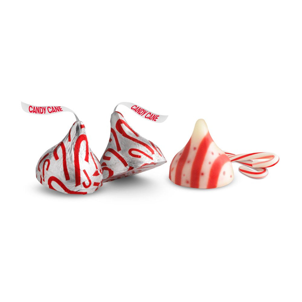 Hershey'S Kisses Candy Cane Flavored Christmas Candy, Bag 9 Oz