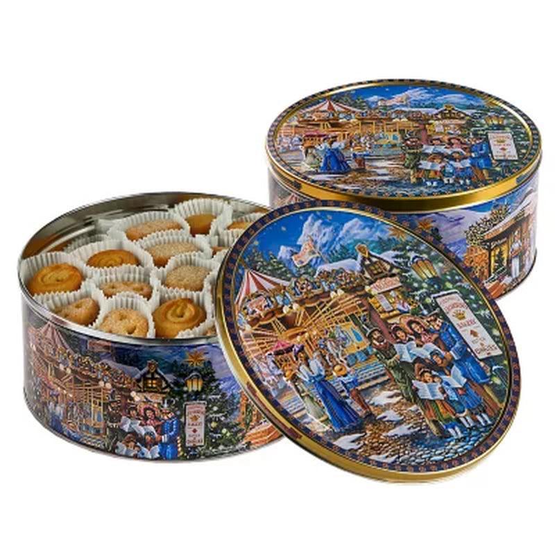 Jacobsens Original Premium Danish Butter Cookies (3.53 Lb. Tins, 2 Pk.)