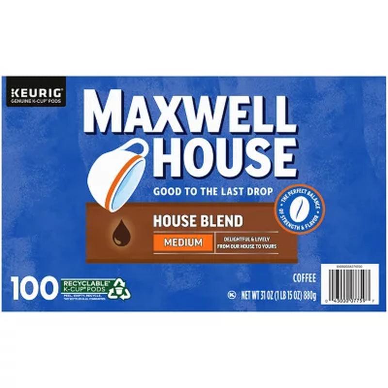 Maxwell House Medium Roast K-Cup Coffee Pods, House Blend (100 Ct.)