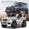 TOKTOO 24V 4WD Licensed Mercedes-Benz G63, Battery Powered Ride on Car W/ Remote, LED Light, Music Player-White