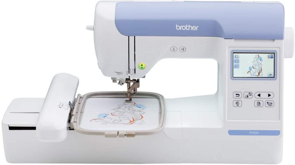 Brother PE800 Computerized Embroidery Machine with 5 in X 7 in Embroidery Area and LCD Screen