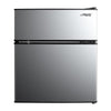 Arctic King 3.2 Cu Ft Two Door Mini Fridge with Freezer, Stainless Steel, E-Star, ARM32D5ASL